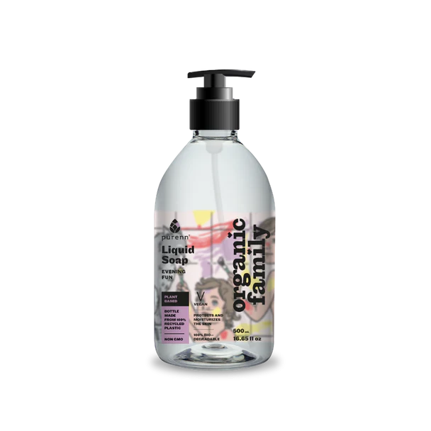 Liquid soap with lingonberry and linden extracts 500ml. Evening FUN